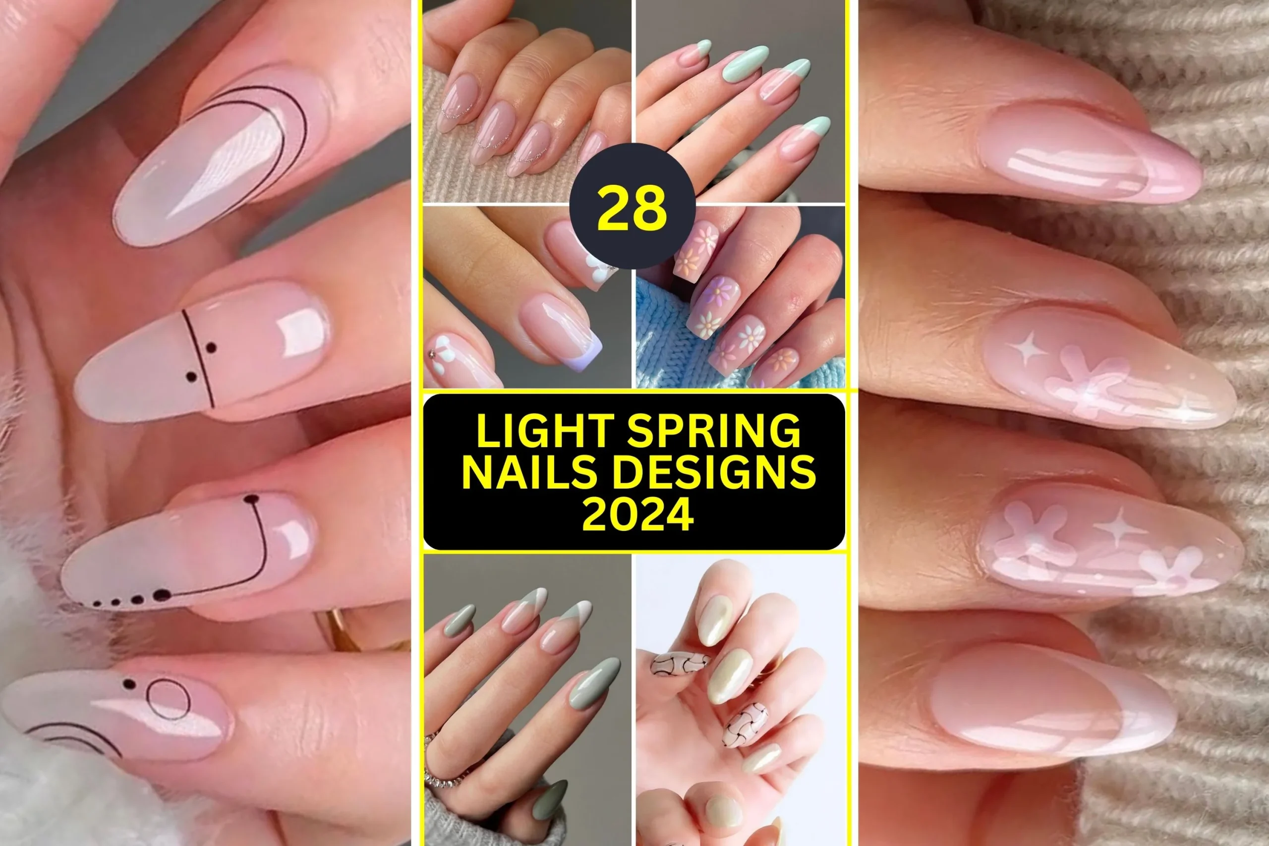 Top 28 Light Spring Nails 2024 Trendy Pastels & Elegant Designs!