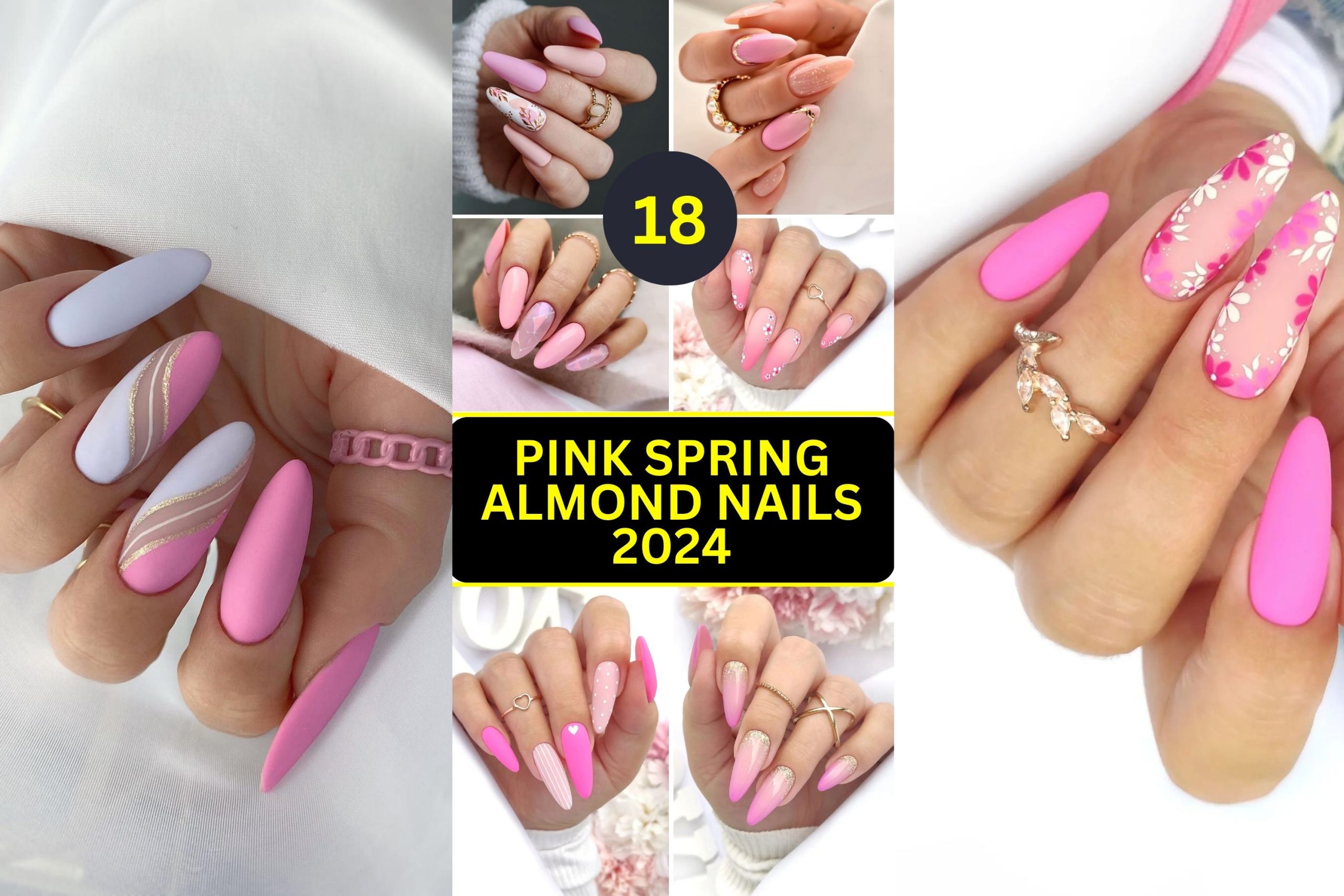 Pink Spring Almond Nails 2024: Trendsetting Styles for the Fashion-Forward Woman - divagaze.com