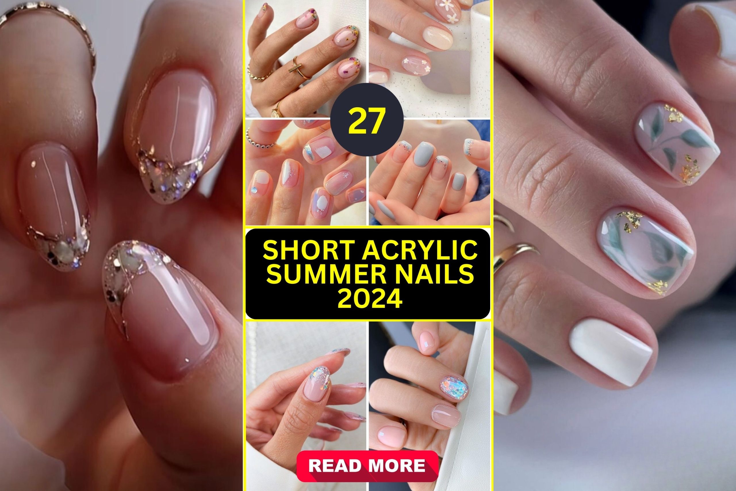 Top 27 Short Acrylic Summer Nails 2024 Fresh Fun Elegant Styles