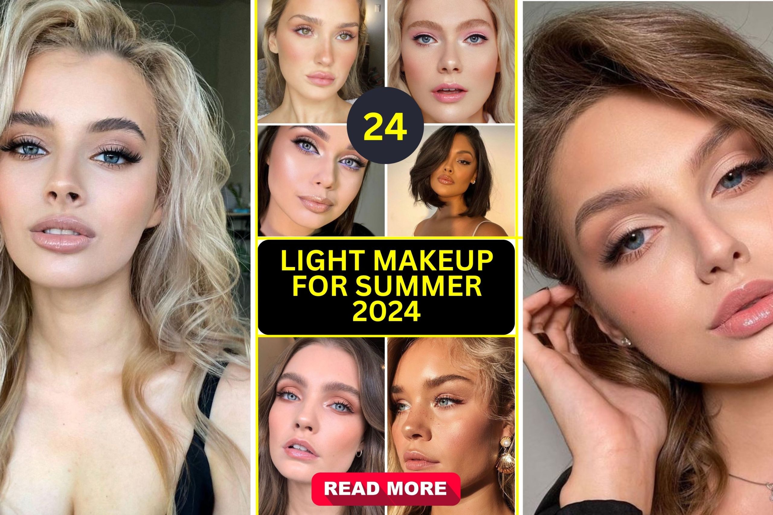 Embrace Natural Beauty 24 Light Makeup Looks for Summer 2024