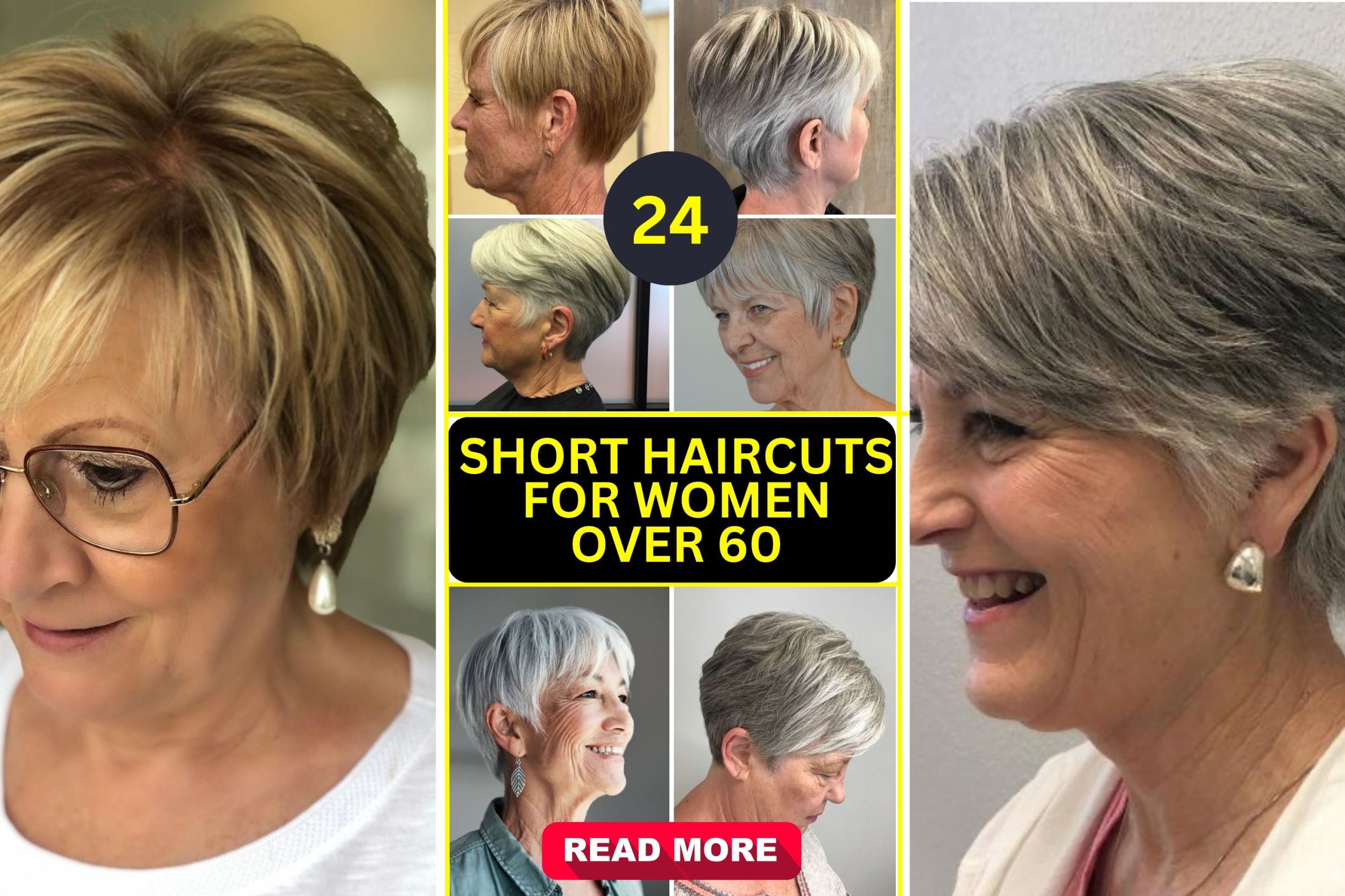 Top 24 Short Haircuts 2024 for Women Over 60 Chic & Timeless Looks