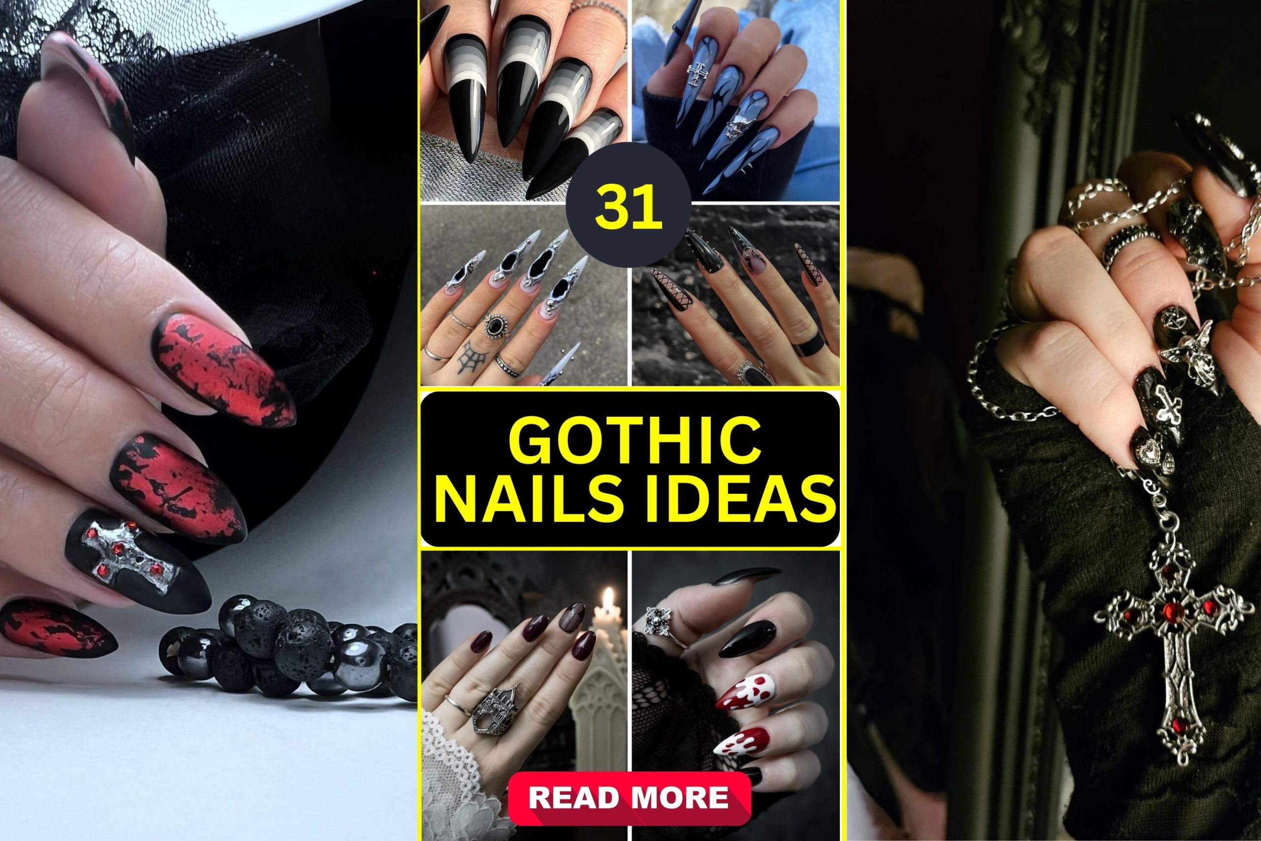 36 Gothic Nails Ideas to Try for a Bold and Edgy Look