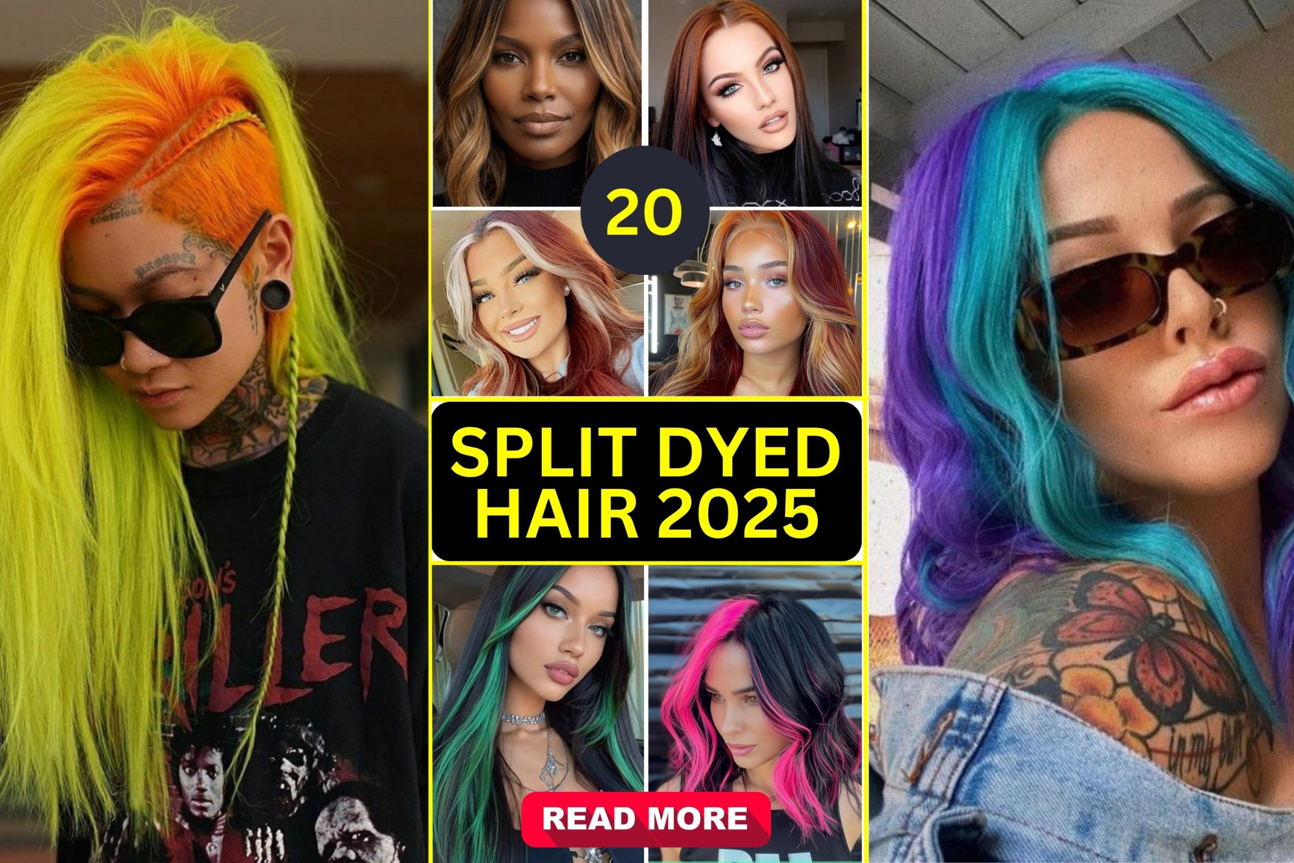 20 Split Dyed Hair 2025: Bold Ideas and Trendy Looks to Stand Out