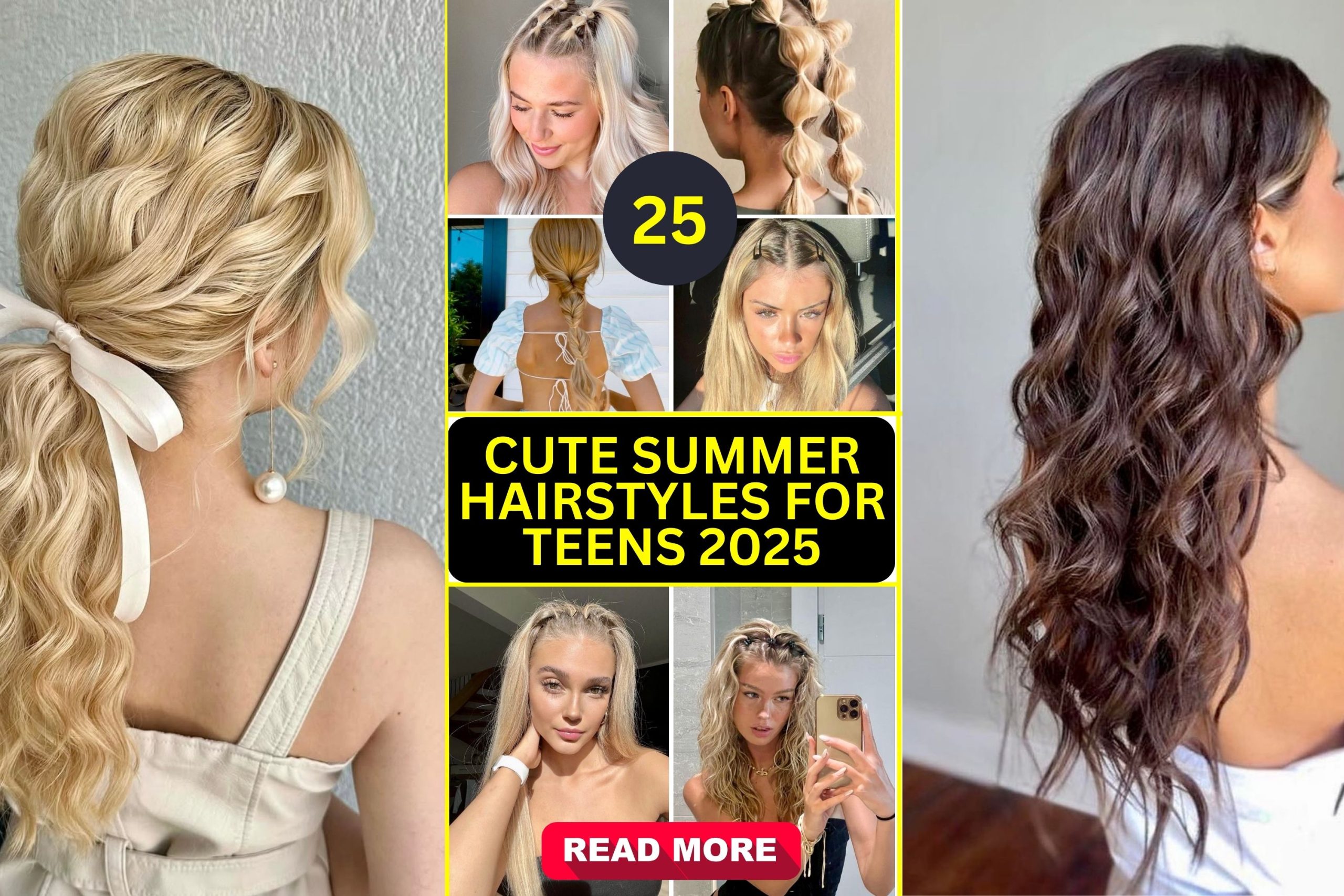 25 Cute Summer Hairstyles for Teens 2025 That Are Easy, Trendy