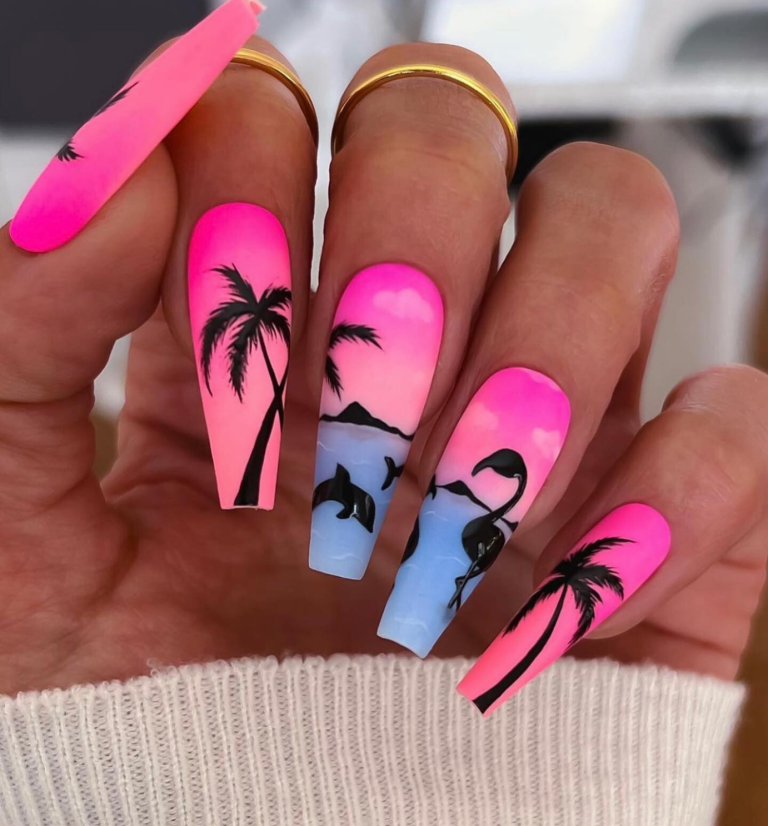 Top 25 Summer Beach Nails 2024: Trendy Designs & Colors - divagaze.com