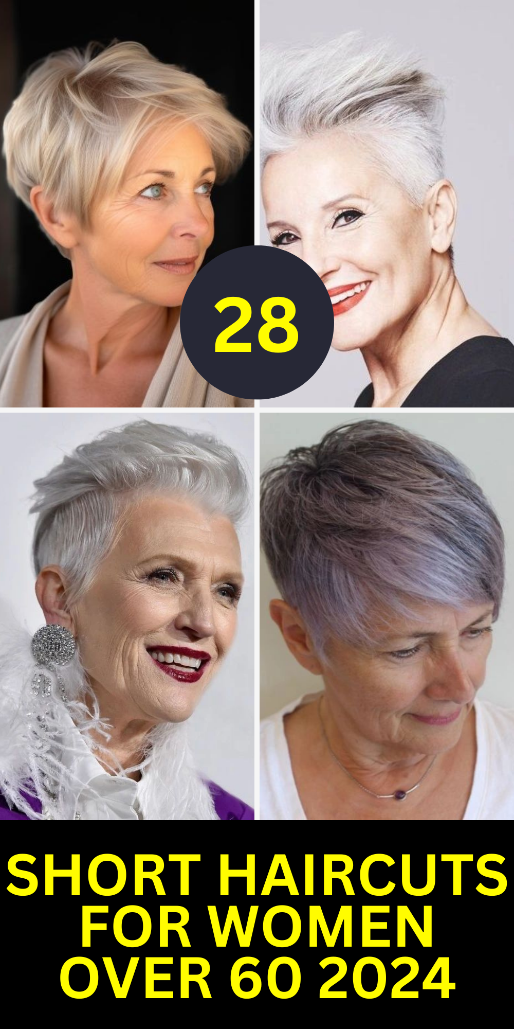 Top 28 Short Haircuts for Women Over 60 in 2024 - Trendy Styles ...