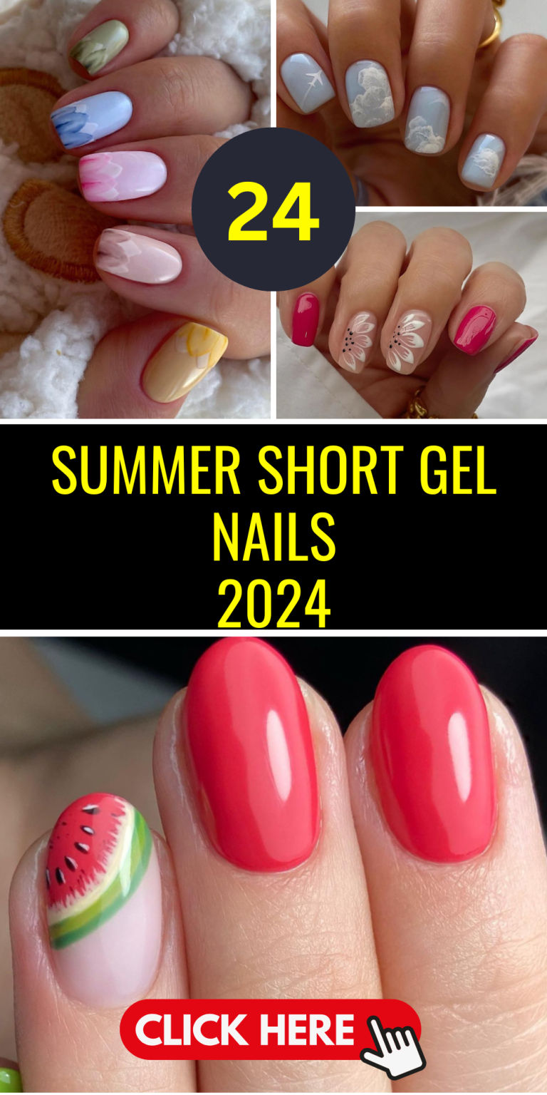 Top 24 Short Gel Nails For Summer 2024 Fresh Mani Trends   3 16 768x1536 