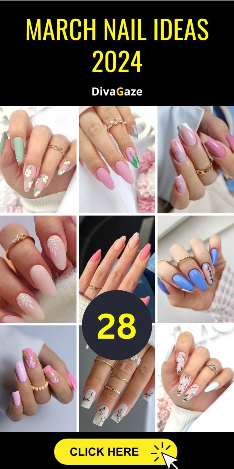 Spring's Best 28 March Nail Ideas 2024 Trendy Manicure Inspirations