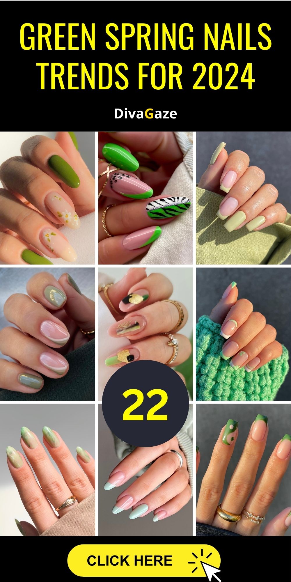 22 Green Spring Nails 2024 Discover Trendsetting Manicure Ideas