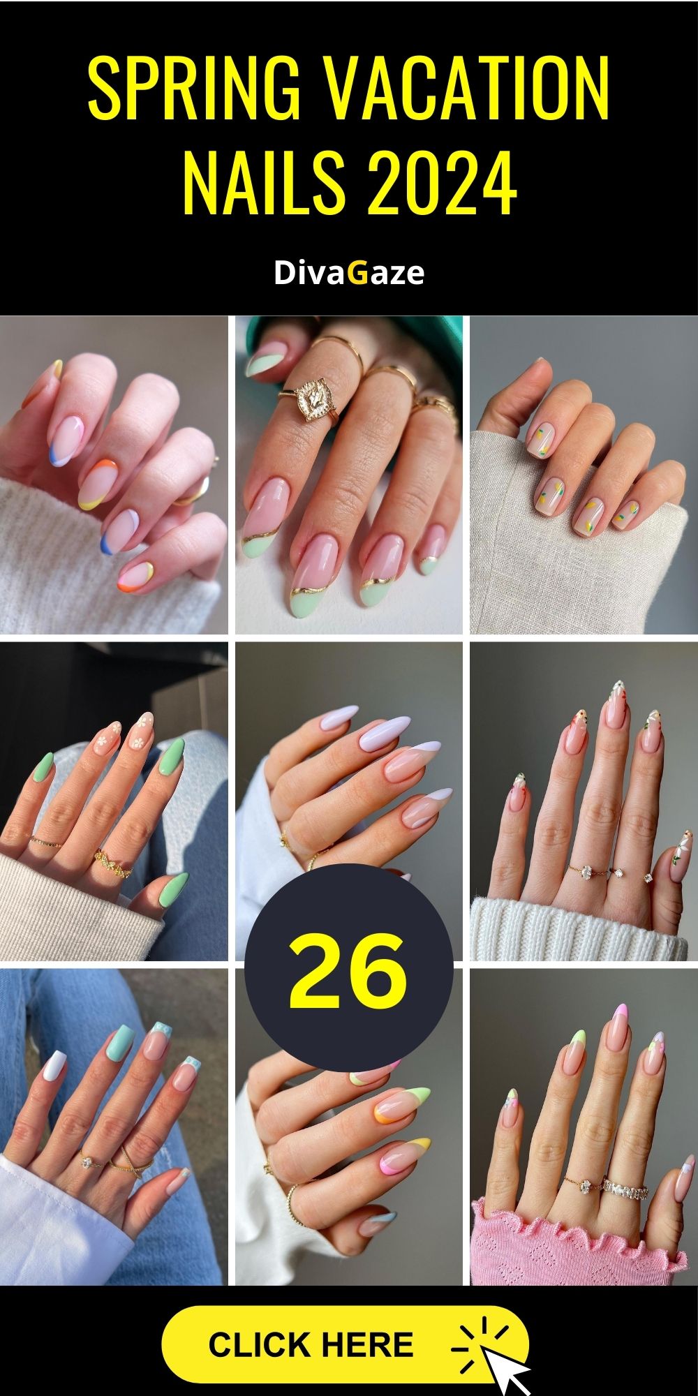 Spring Vacation Nails 2024 Embracing Warmth and Style with the Season