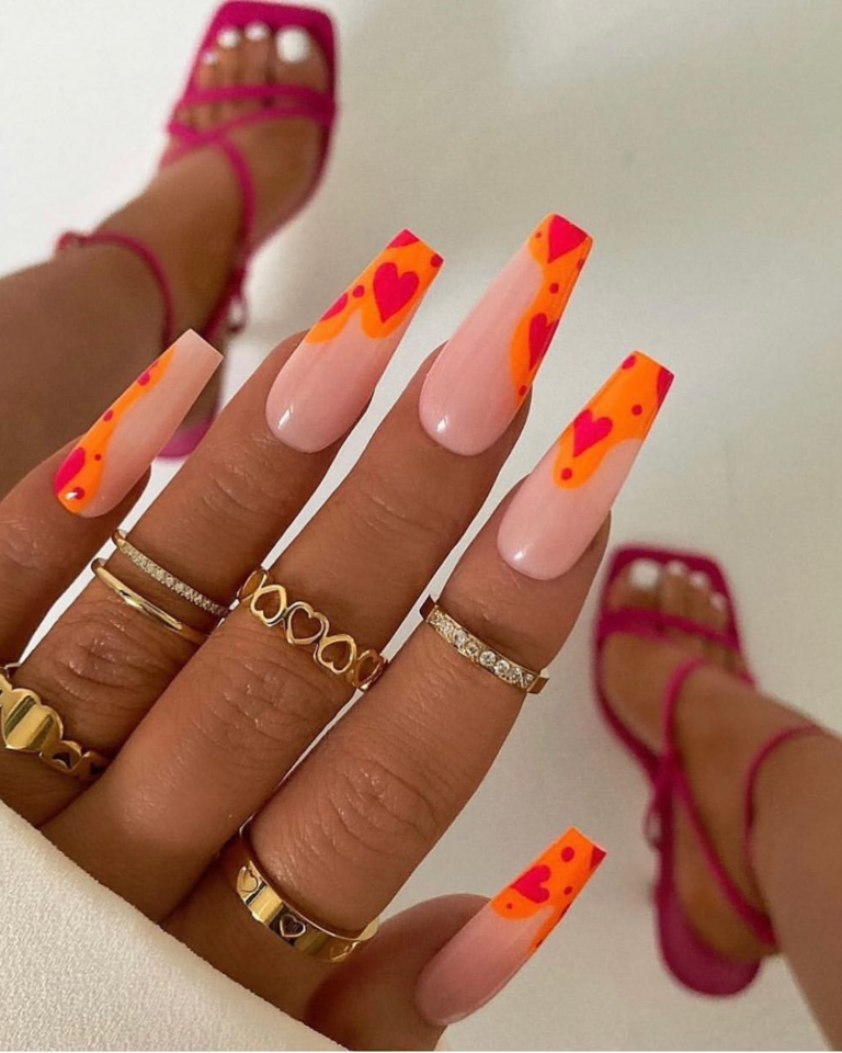 24 Trending Orange Summer Nails 2024 Bright Bold Designs Divagaze Com   6 17 768x960 