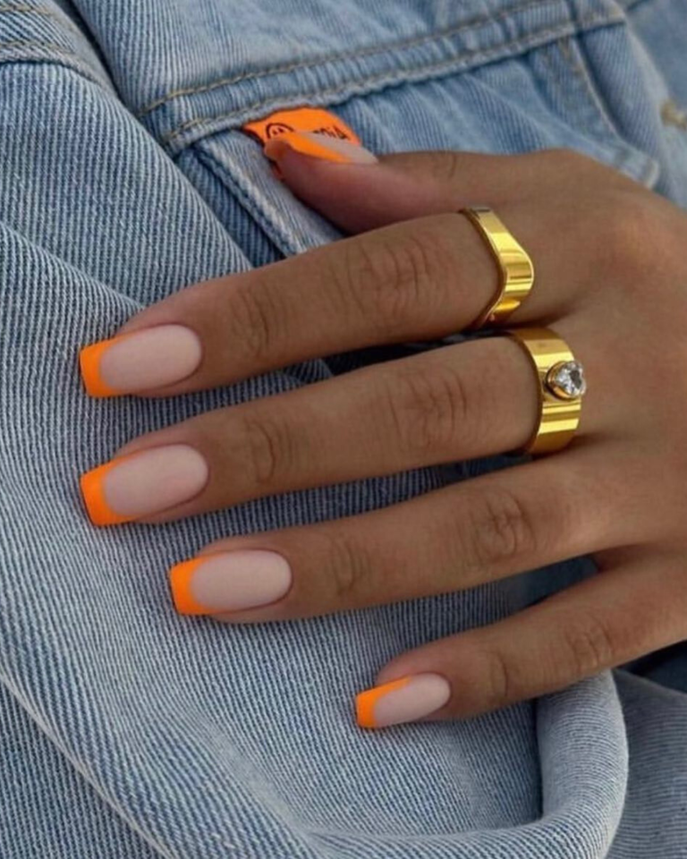 24 Trending Orange Summer Nails 2024 Bright Bold Designs Divagaze Com   8 14 768x960 