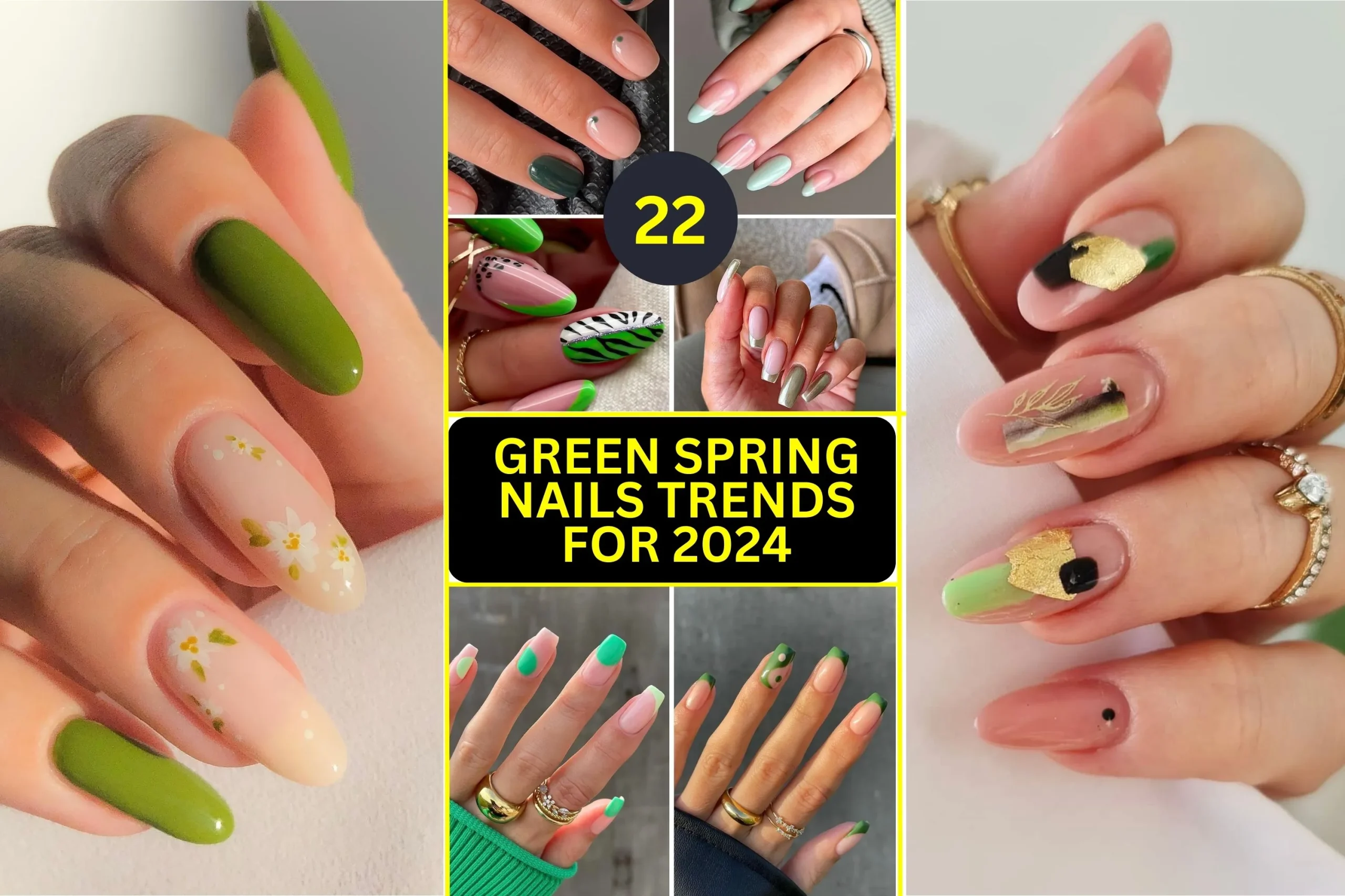 22 Green Spring Nails 2024 - Discover Trendsetting Manicure Ideas