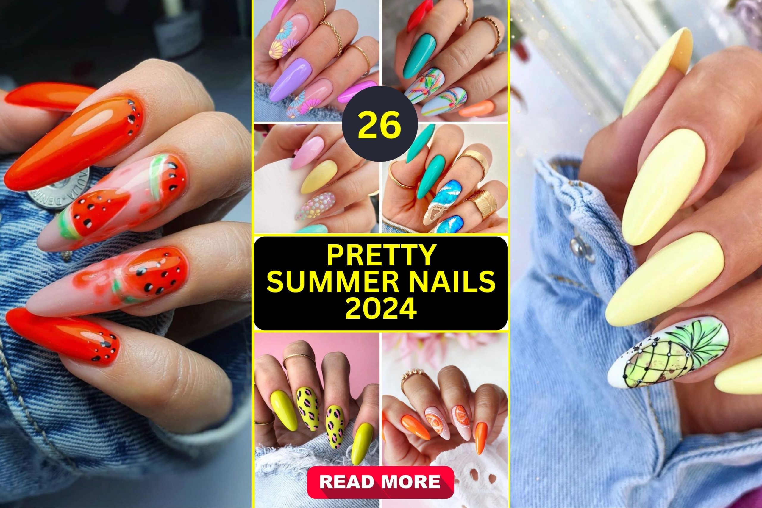 26 Pretty Summer Nails 2024: Trendy Designs for a Stylish Season ...