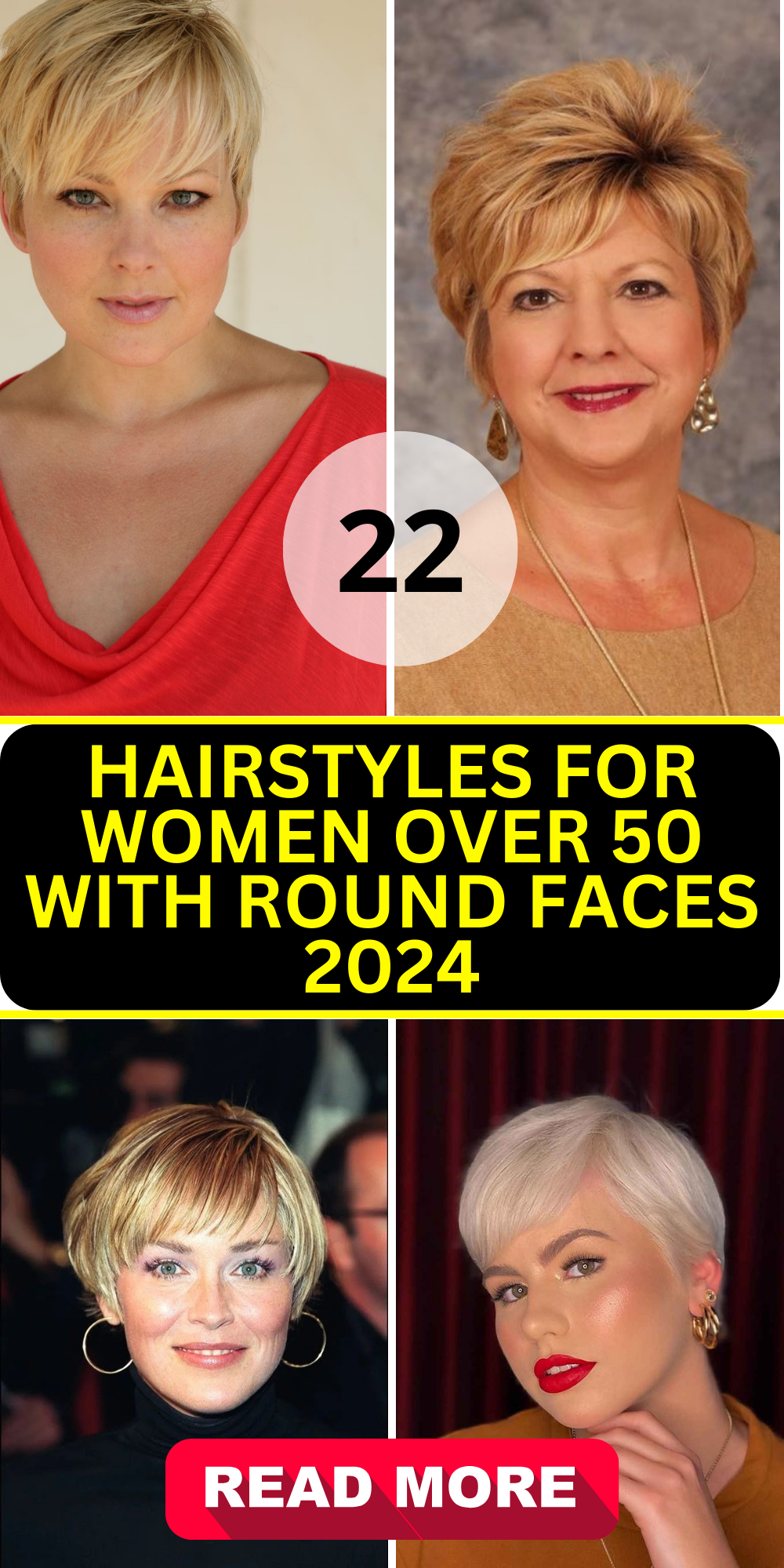Chic 2024 Guide: 22 Hairstyles for Women Over 50 With Round Faces ...