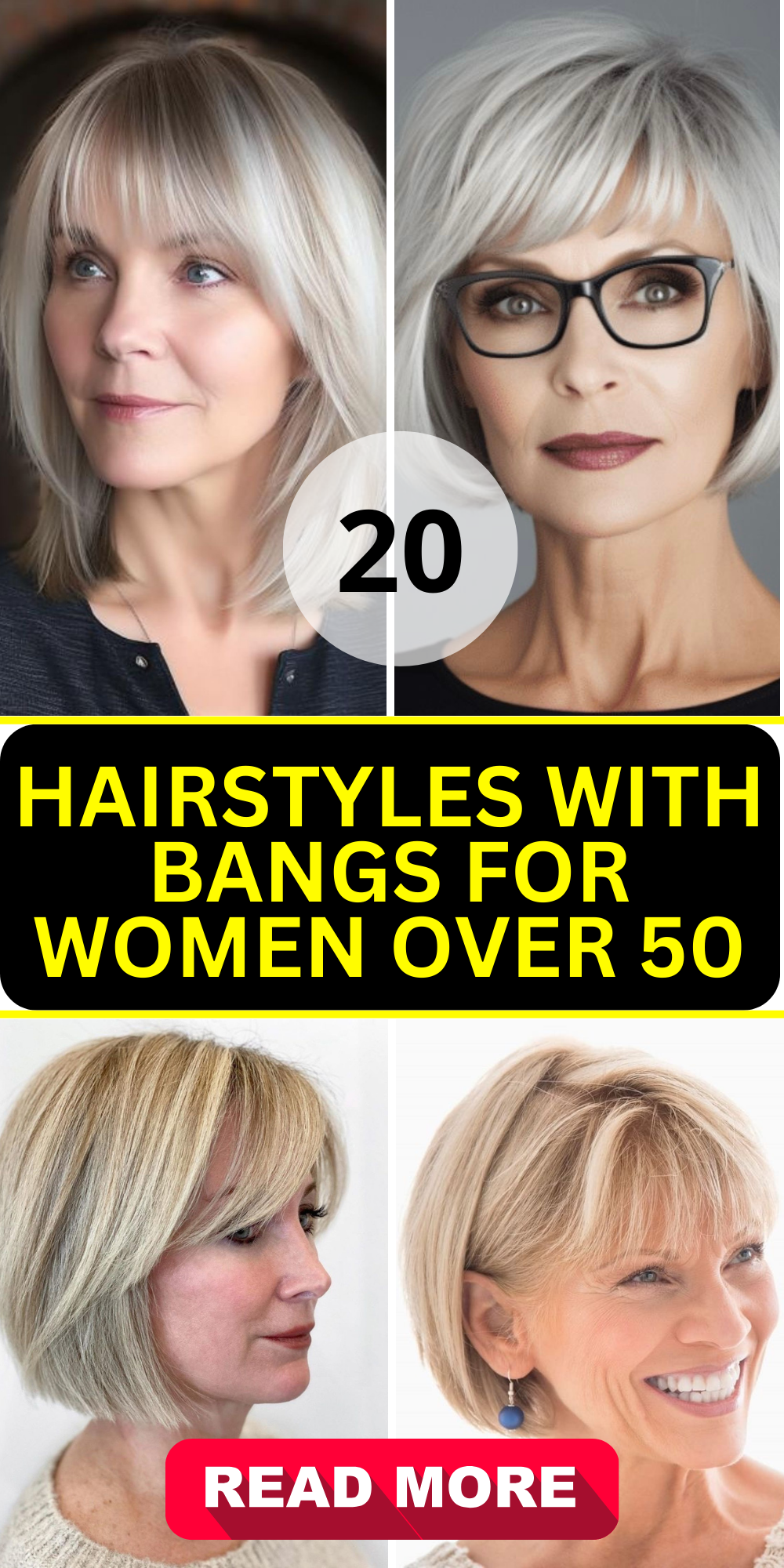 Top 20 Hairstyles with Bangs for Women Over 50: Ageless Chic - divagaze.com