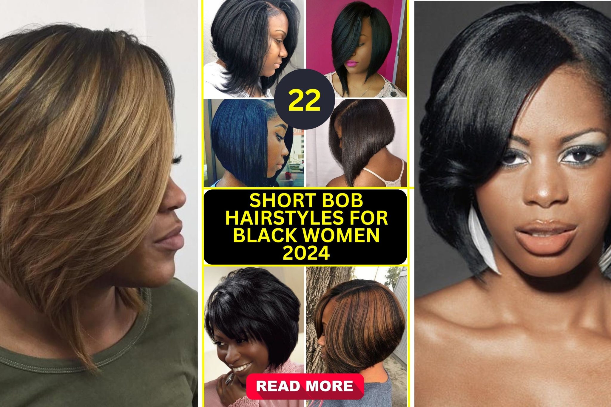 Top 22 Short Bob Hairstyles for Black Women 2024 | Trendy & Chic Cuts