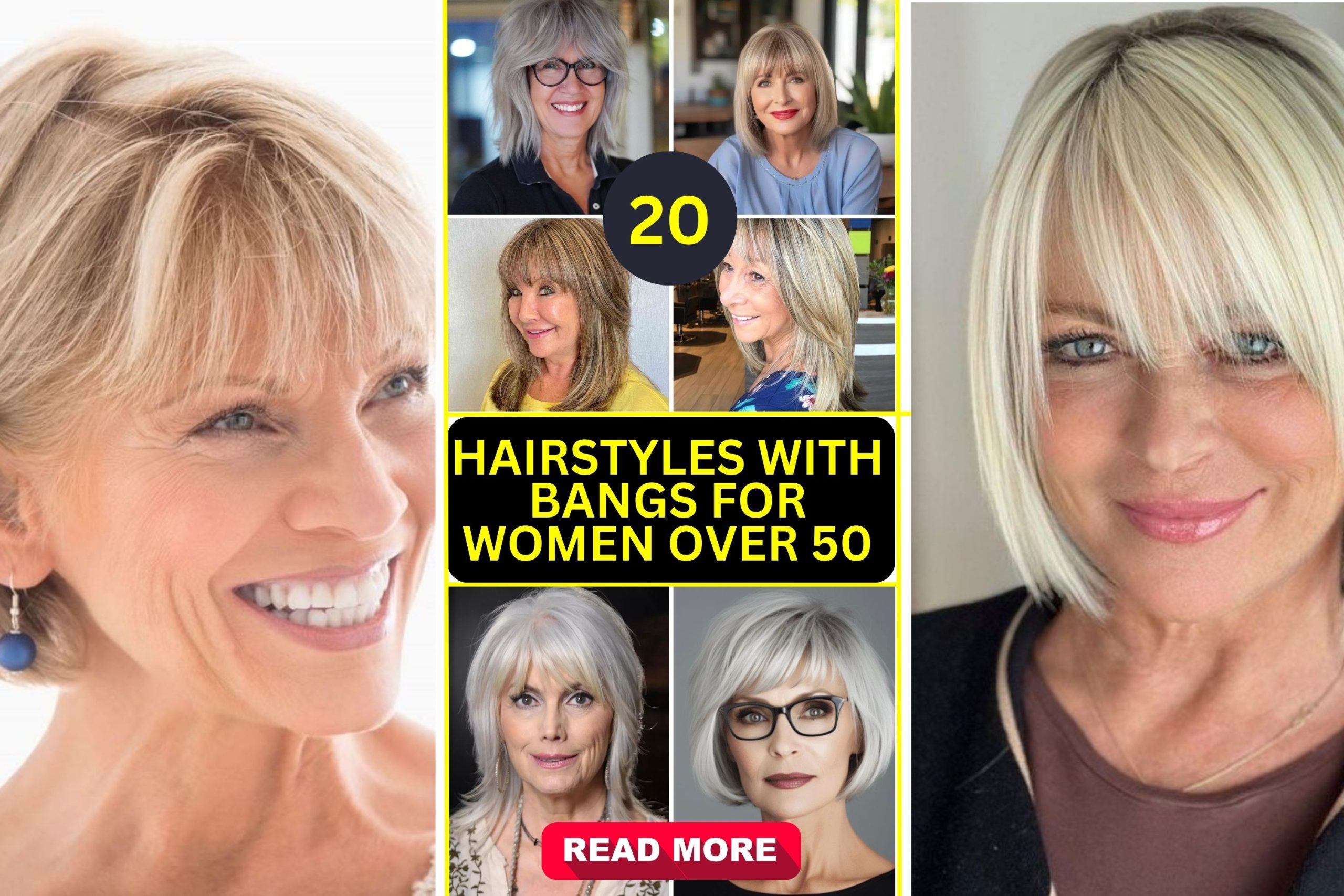 Top 20 Hairstyles with Bangs for Women Over 50: Ageless Chic - divagaze.com