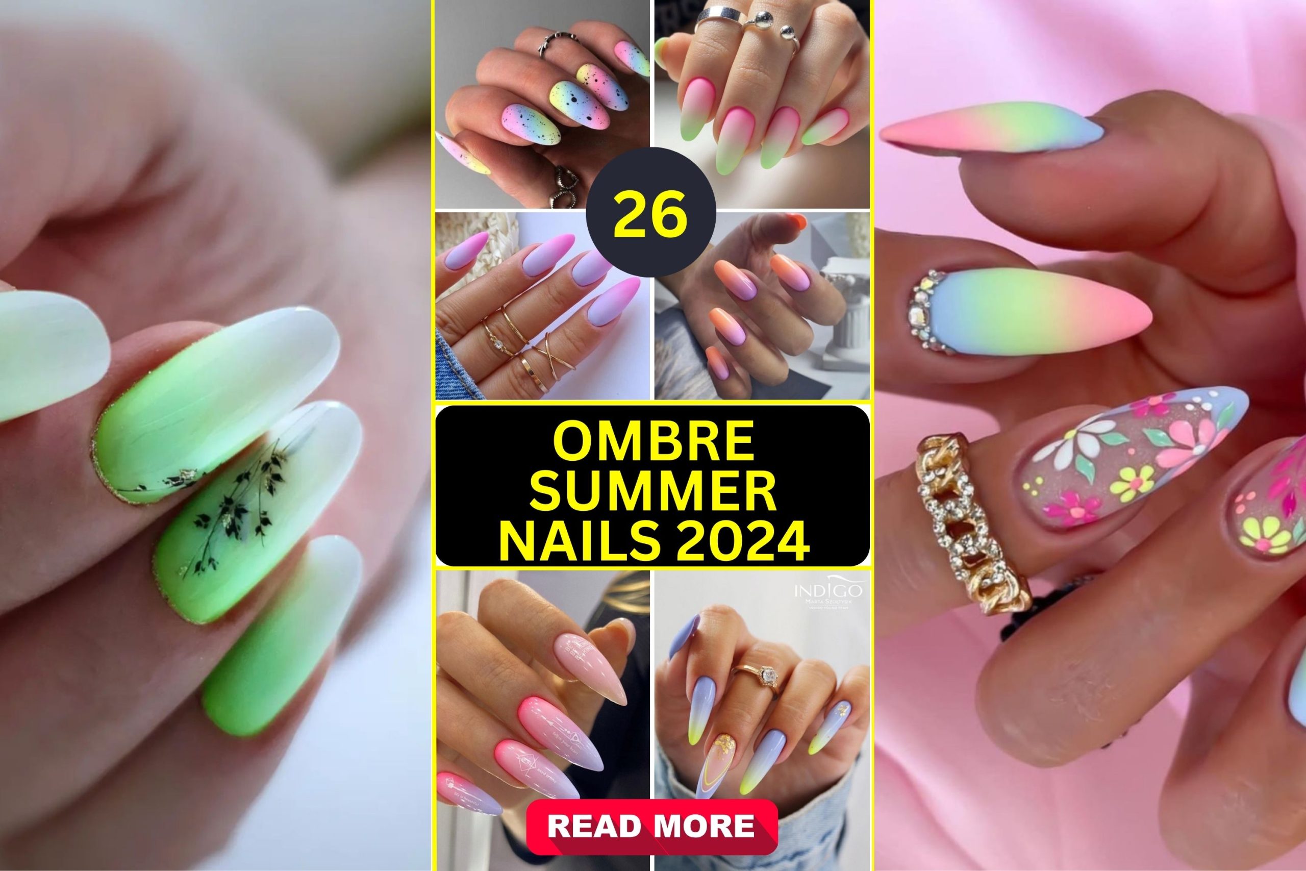 26 Ombre Summer Nails 2024: Trendy Styles for Vibrant Manicures ...