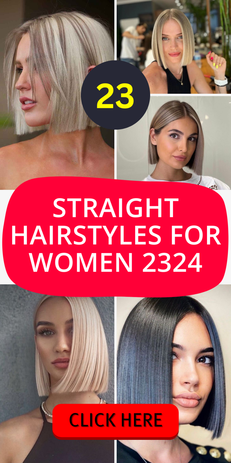 Top 23 Straight Hairstyles for Women 2024: Chic & Trendy Looks ...