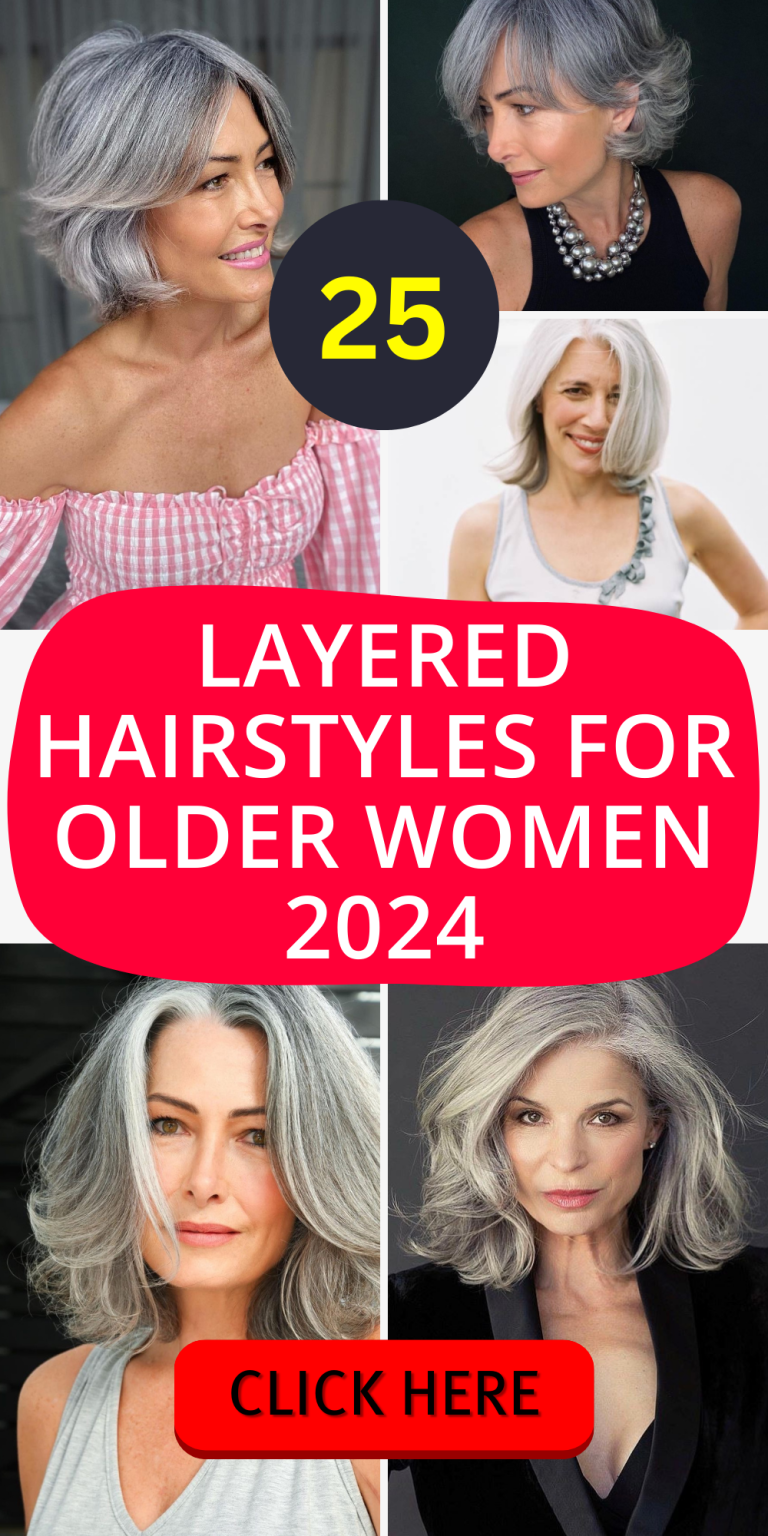 Top 25 Layered Hairstyles for Older Women 2024: Embrace Chic Elegance ...