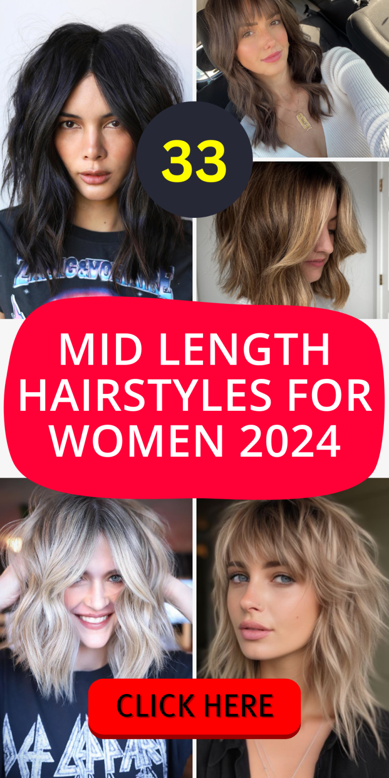 Top 33 Mid-Length Hairstyles 2024 - Chic Looks for Women - divagaze.com