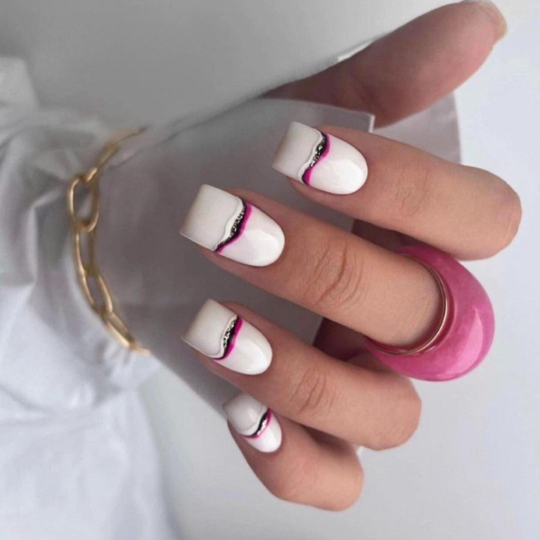 24 Chic White Summer Nails 2024 Trendy Styles for Fashionistas