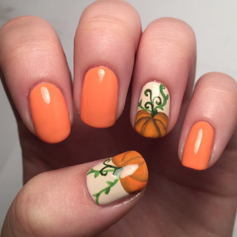 24 Pumpkin Spice Nails for Fall: Ideas, Designs, and Inspiration ...