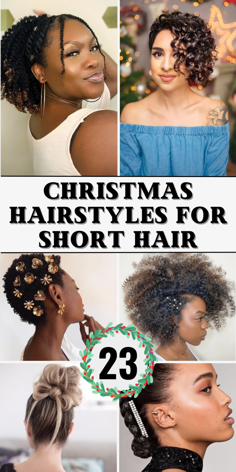 23 Christmas Hairstyles for Short Hair: Cute, Easy, and Festive Looks ...