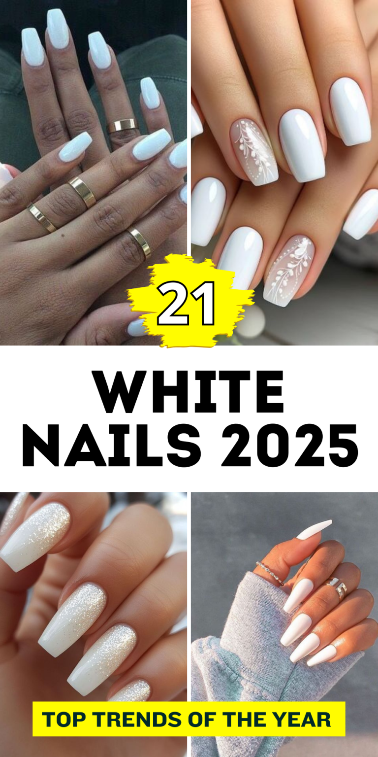21 White Nails Ideas 2025 Stunning Designs For Every Season Divagaze Com 1 67 768x1536