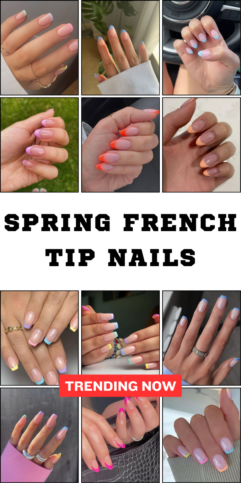 23 Spring French Tip Nails That Will Inspire Your Manicure Trends ...