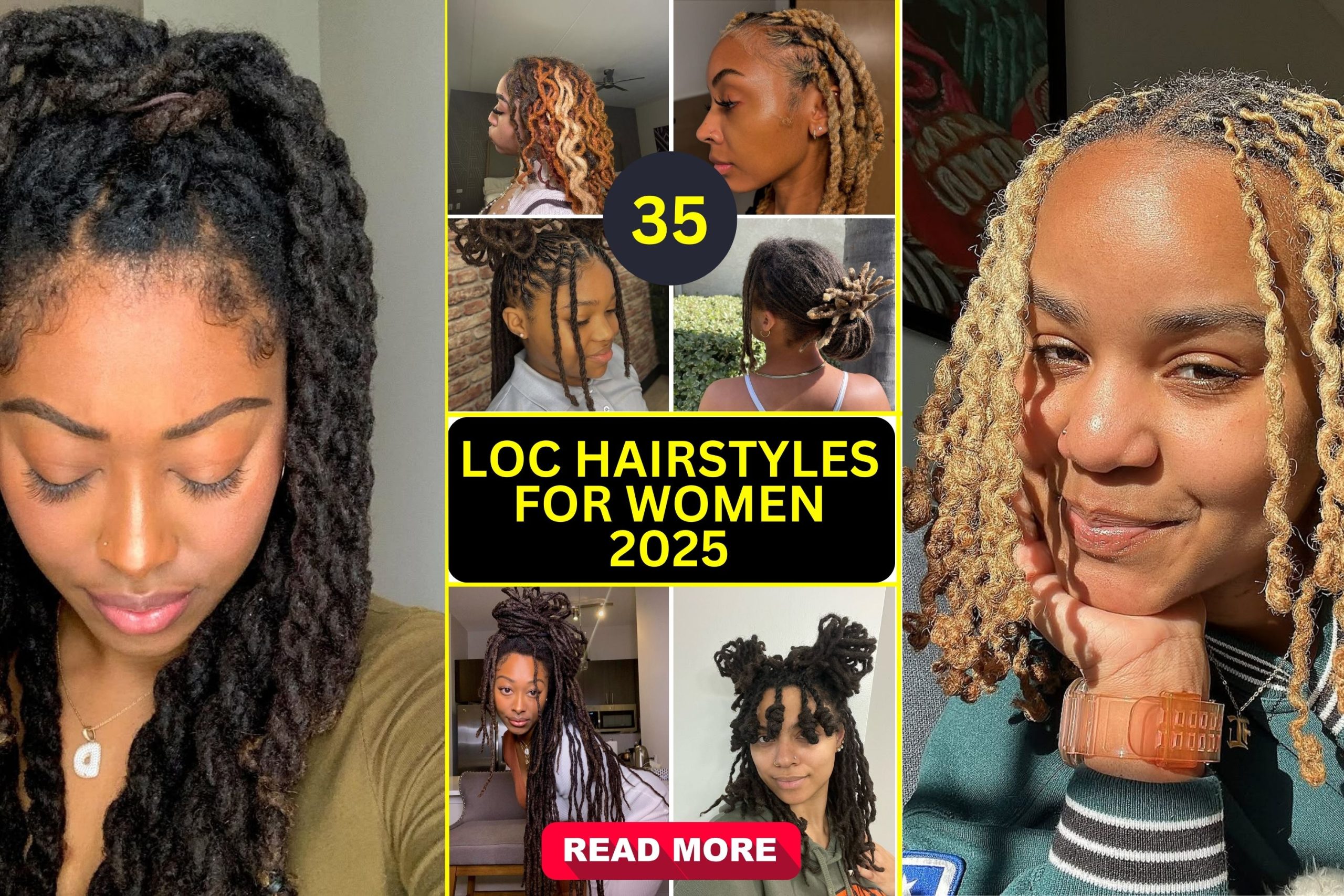 35 Loc Hairstyles for Women 2025 β Trendy, Elegant and Versatile Styles ...