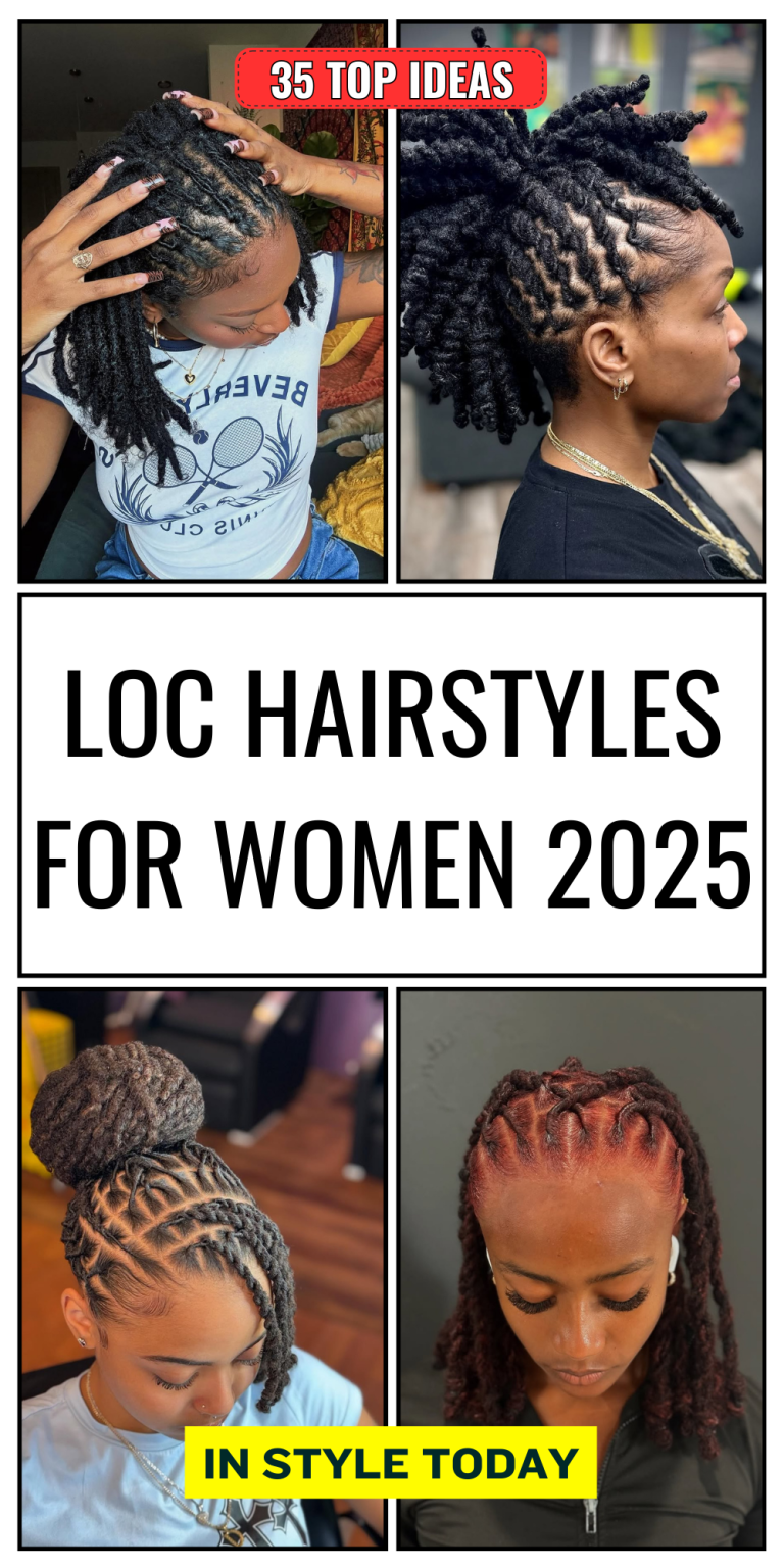 35 Loc Hairstyles for Women 2025 β Trendy, Elegant and Versatile Styles ...