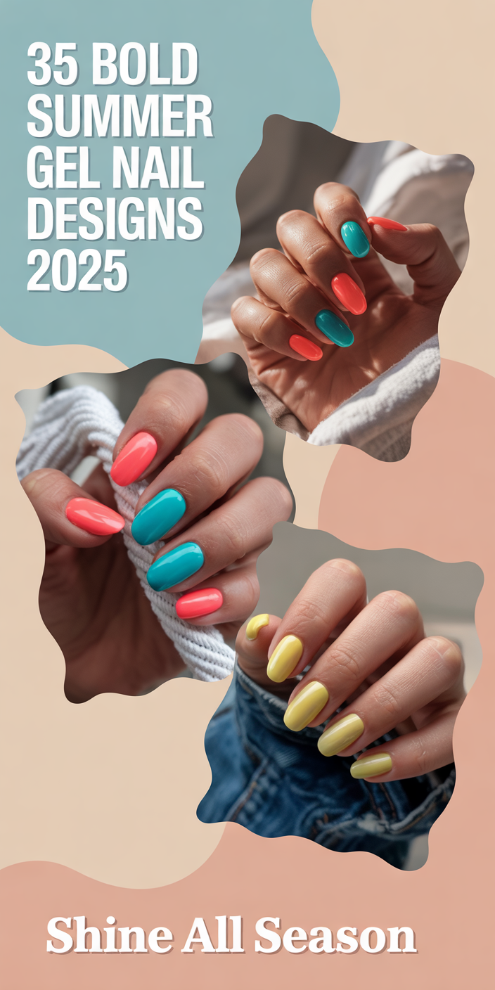 35 Summer Gel Nails 2025 Ideas to Rock Bright Colors, Cute Art, and ...