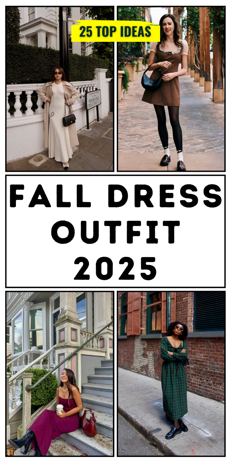25 Fall Dress Outfit Ideas 2025 for Stylish Women - divagaze.com
