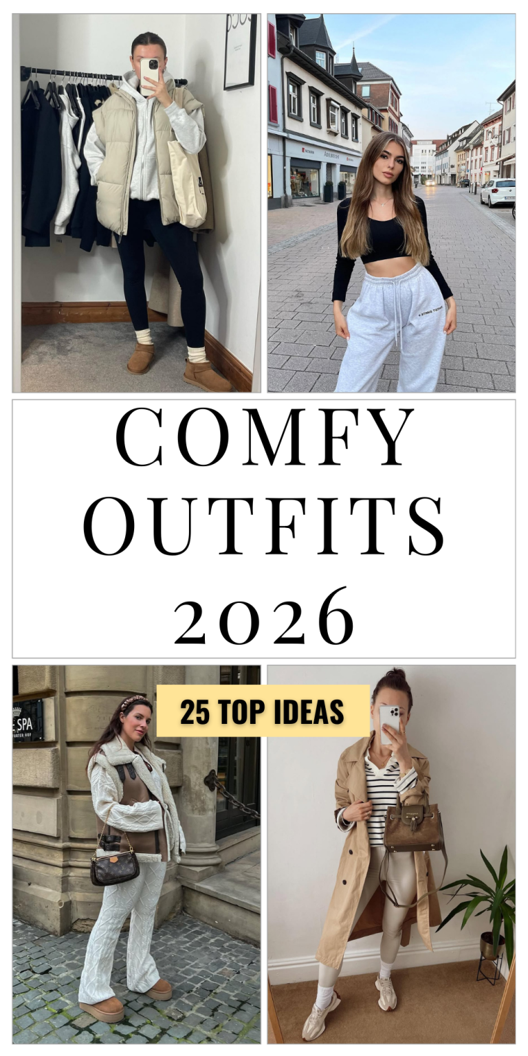 25 Comfy Outfits 2026: Cute, Cozy and Chic Ideas for Everyday Casual Style - divagaze.com