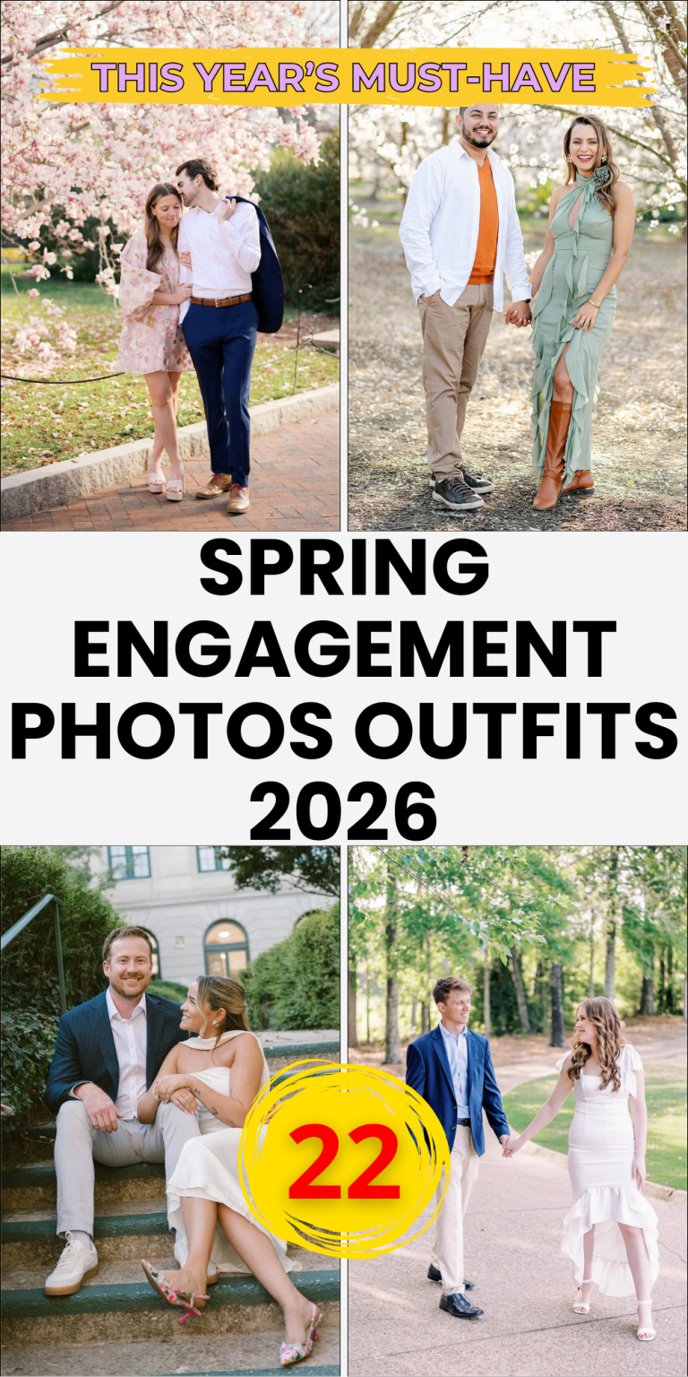 22 Spring Engagement Photos Outfits 2026: Romantic, Casual, and Classy ...