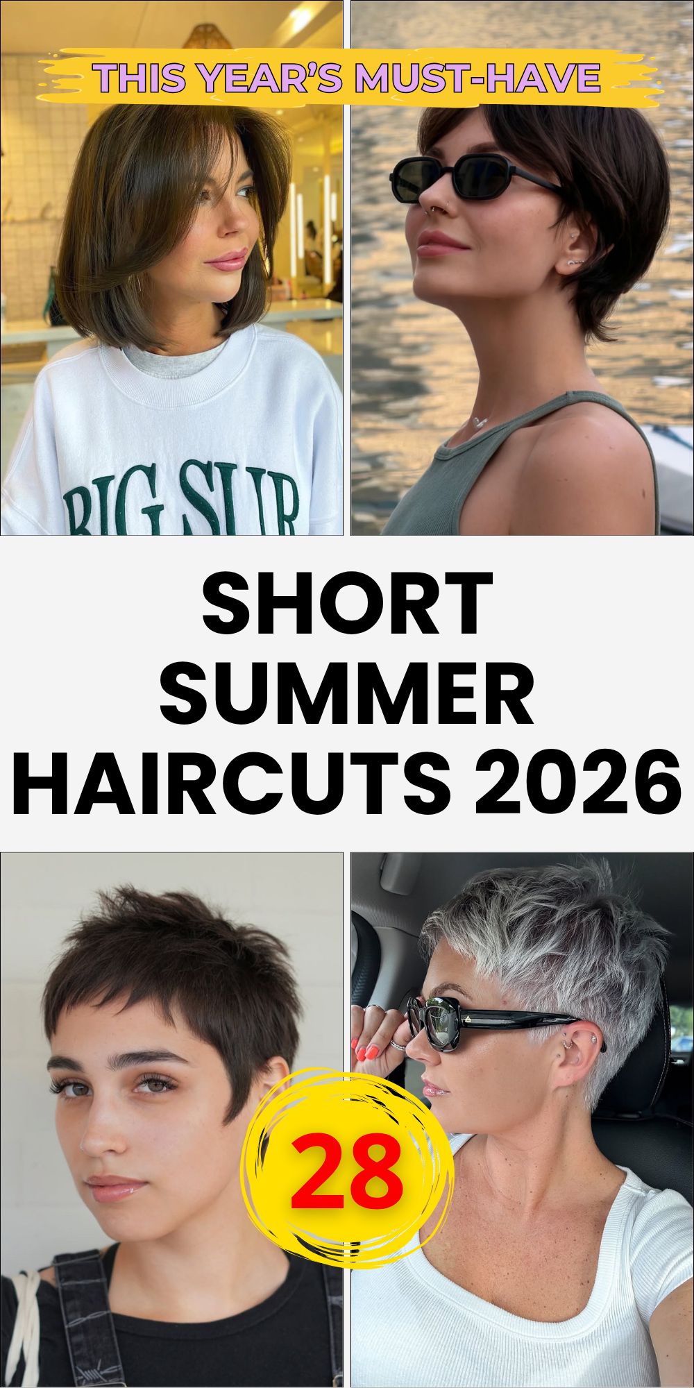 Short Summer Haircuts 2026: 28 Trendy Short Hairstyles for Women to ...