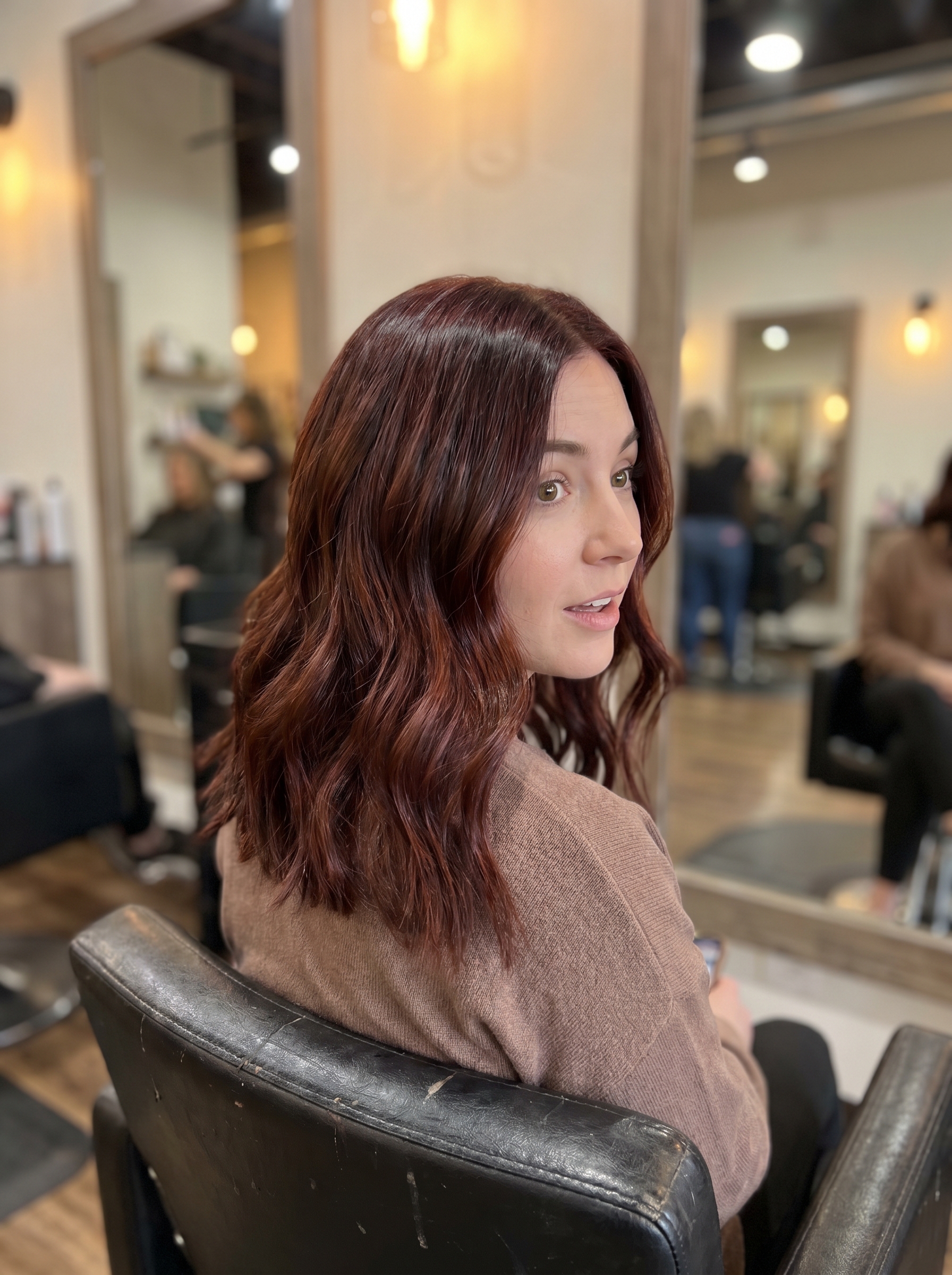 Rich Mahogany Melt — dark summer hair ideas 2026 inspiration