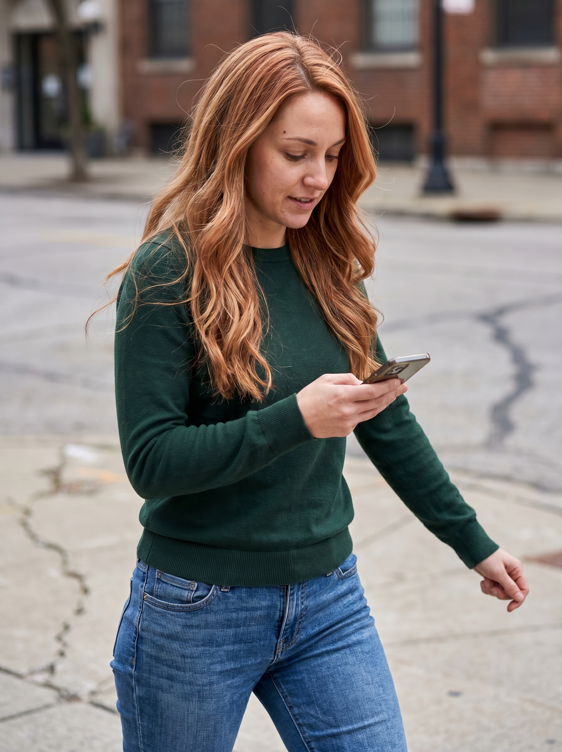 A radiant Nectarine Glaze with Butterfly Highlights, a warm and healthy look for easy summer hairstyles 2026. This copper-gold hairstyle features subtle blonde highlights, ideal for everyday, vacation, or special events, created with a color-safe shampoo and UV protection oil.
