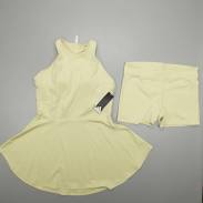 dress Adidas Y Dress 2 Pc Sleeveless Tennis Dress W/ Shorts Size L Yellow eBay - pteo1502 $49.88