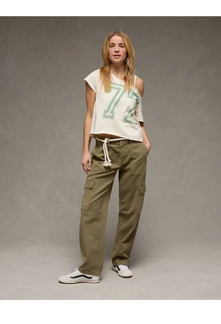 pants AE Women's Low-Rise Baggy Cargo Pants American Eagle Outfitters $41.96