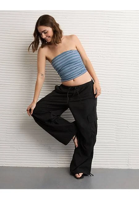pants AE Women's Low-Rise Baggy Parachute Pants American Eagle Outfitters $66.45