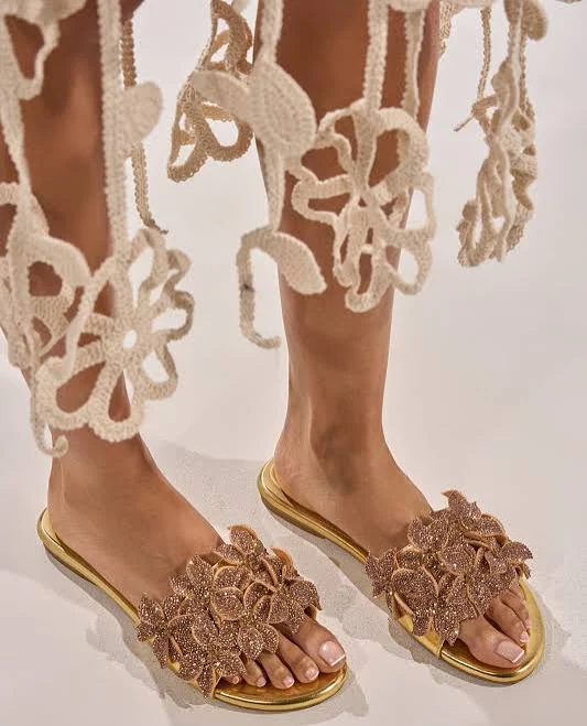 shoes Akira Azalea Wang Yuna Rhinestone Embellished Slip On Sandal AKIRA $69.9