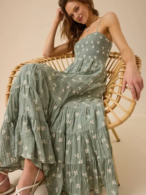 dress Altar'd State Baylor Embroidered Maxi Dress Altar'd State $118