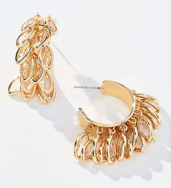 accessory Anthropologie Layered Drop Hoop Earrings Anthropologie $29.95