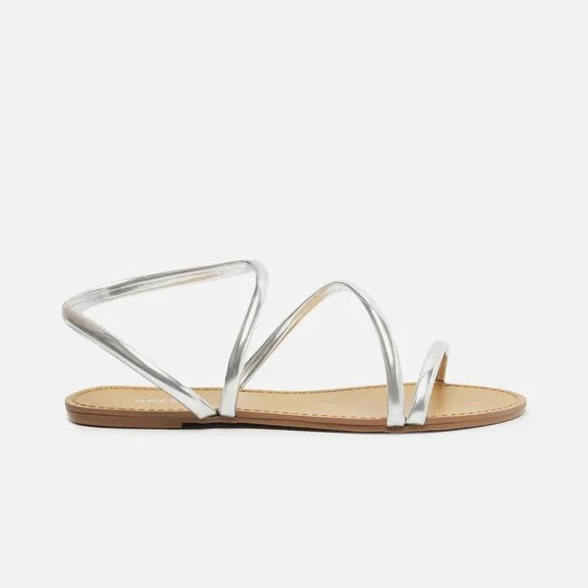 shoes Arezzo Women's Mikayla Round Toe Flat Sandals Arezzo USA $79