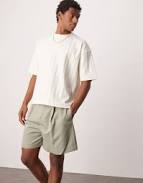 shorts ASOS Design Smart Bermuda Shorts with Front Pleat and Belt ASOS $24.74