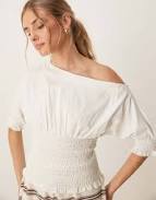 top ASOS Off-Shoulder Shirred Top ASOS $18.74