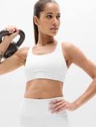 top Athleta Women's interval Sports Sports Bra A-C Bright White Size M Athleta $49